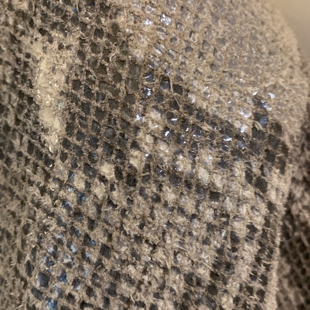 G.I.L.I. HOBO TOTE BLUSH-COLORED OSTRICH EMBOSSED LEATHER CONVERTIBLE LARGE NEW - Picture 9 of 11